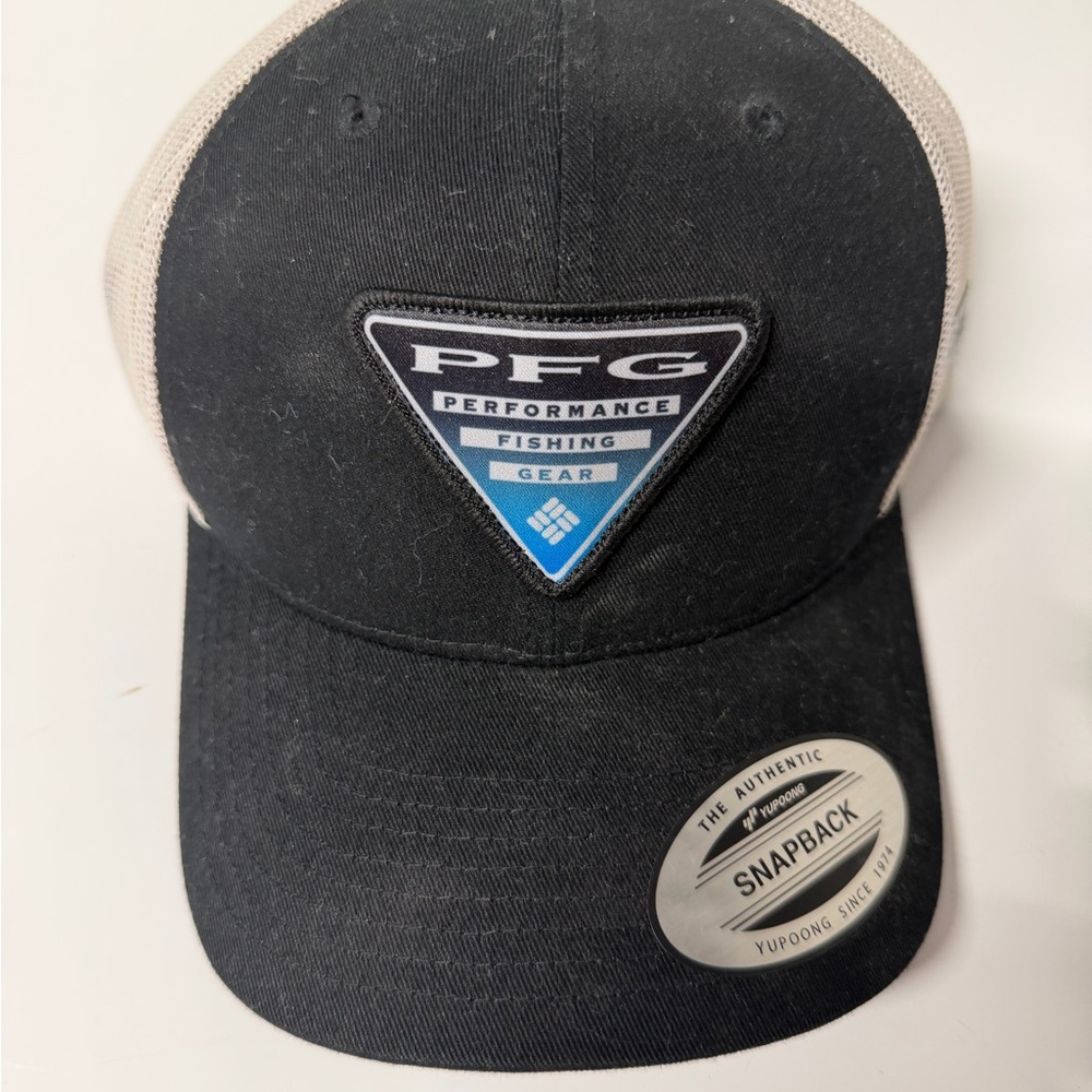 Columbia PFG Black and Gray Snapback Hat